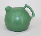 VTG  Rumrill Pitcher 50 Red Wing Pottery Teal Green Matte Glaze Tilt Ball 1930s