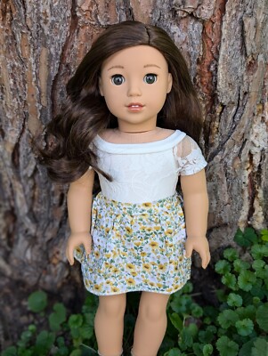 Leah Custom American Girl Doll OOAK Brown Hair Hazel Eyes Nanea Freckles 