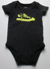 Infant Baby Boys 0-6 Months Converse Black Shirt