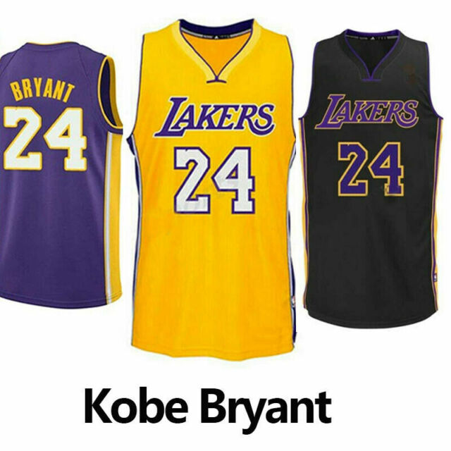 black and purple lakers jersey