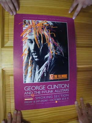 George Clinton Und Das P-Funk Poster Fillmore 20. Und 21. Oktober 1989