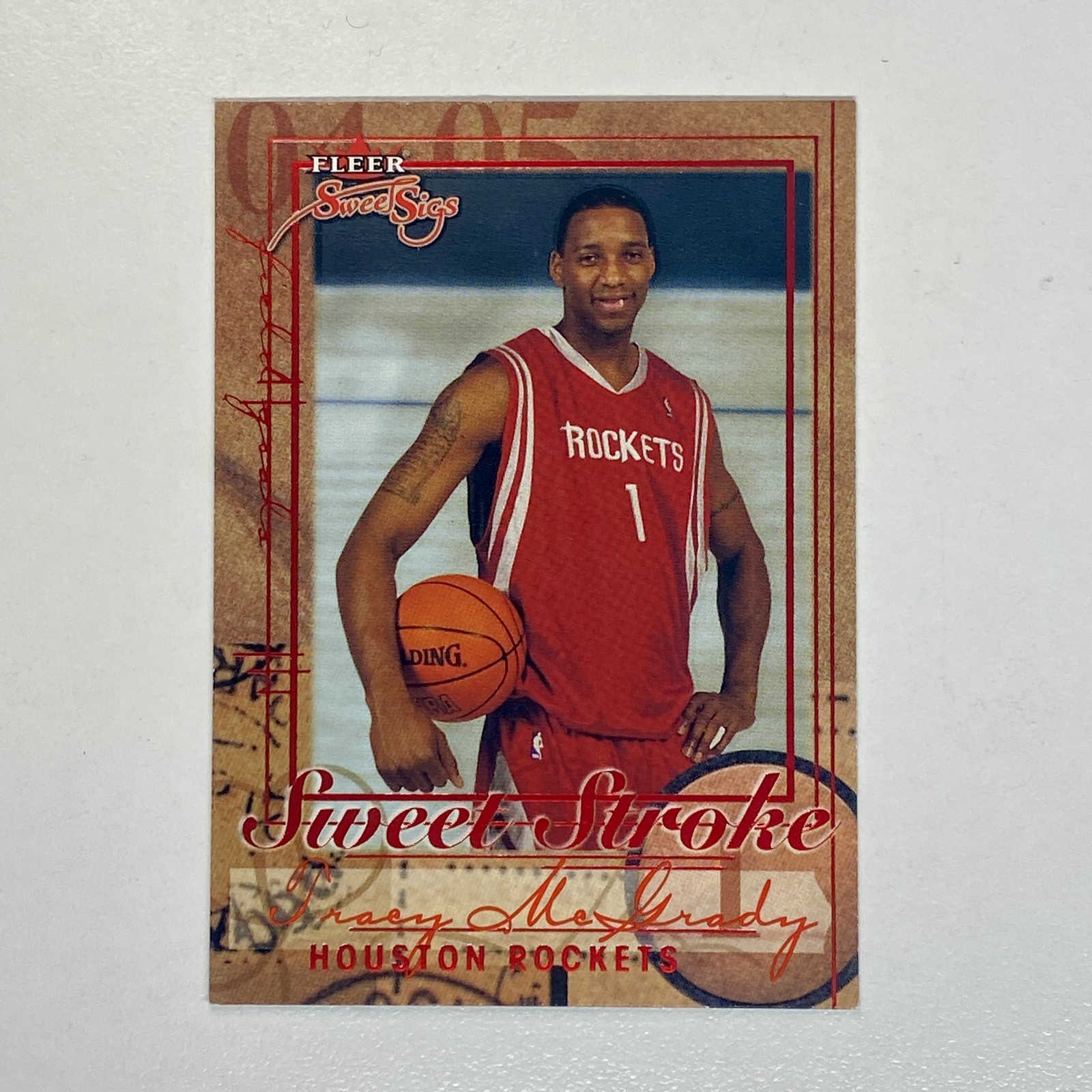 2004-05 Fleer Sweet Sigs #11 SS Tracy McGrady Sweet Stroke Rockets