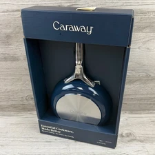 Caraway Nonstick Ceramic Mini Fry Pan 1.05 qt, 8" Navy Non Toxic PTFE PFOA Free