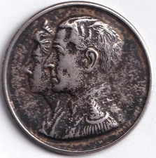 Shah Pahlavi and Queen Farah Silver Coin or Medal Very Rare Look Details !!