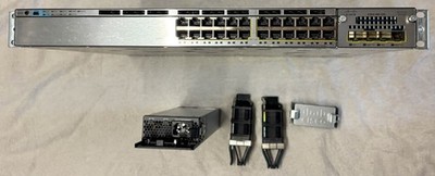 13 Netzwerkswitch Cisco WS-C3750X-24T-S plus Modul C3KX-NM-10G - Gecheckt