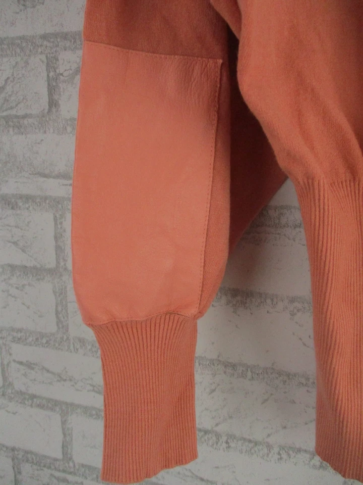 Max & Co by maxmara womens knit top peach L, long dolman sleeve  round neck - image 4 of 4