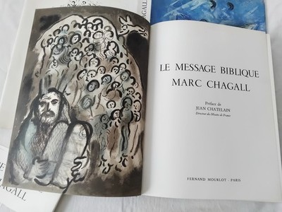 MARC CHAGALL 1972 ORIGINAL LITHOGRAPHIE BIBLISCHE BOTSCHAFT MOURLOT BIBEL JUDAICA