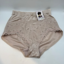 NEW Delta Burke Collection Vtg. Lacy Satin Panty Women's 3X Hi Cut Side Panel