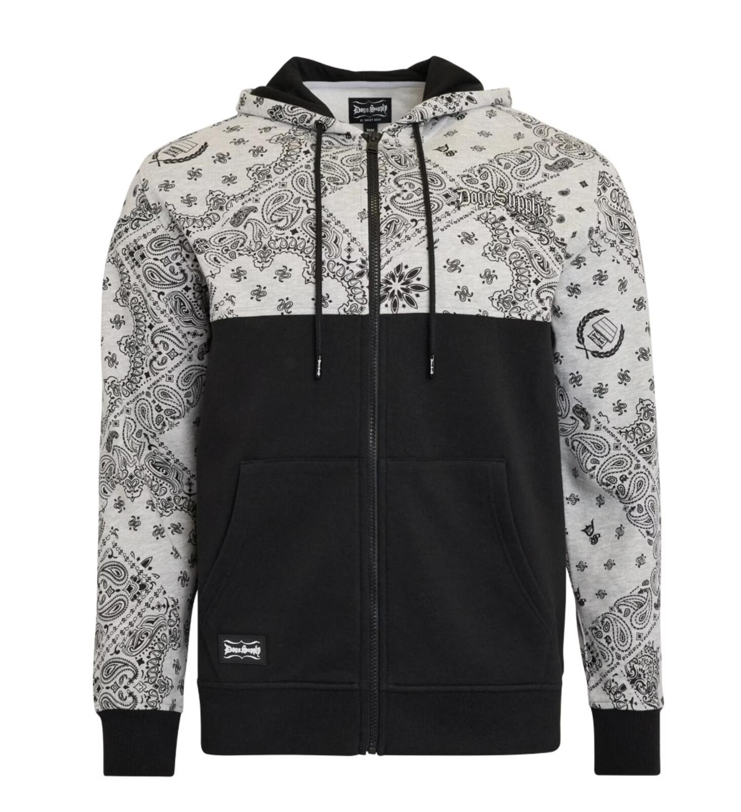 Dogg Supply Bandana Printed Matching Sweat Set (2 Pieces)