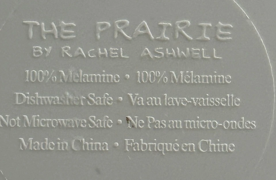 RARO The Prairie Rachel Ashwell Rojo y Azul Floral 13.75” CHIP BOWL Melamina HVY Foto 3 de 4