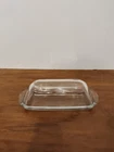 Vintage Anchor Hocking Clear Glass Butter Dish