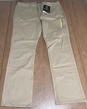 Lee Womens Size 16 Long Straight Leg Mid Rise Stretch Jeans NWT Beige
