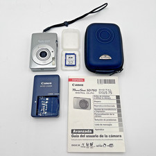 Canon PowerShot SD750 ELPH 7.1 MP Digital Camera Charger Case Extra SD Card