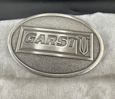 Vintage Garst Seed Company Buckle Silver Tone Farm Corn