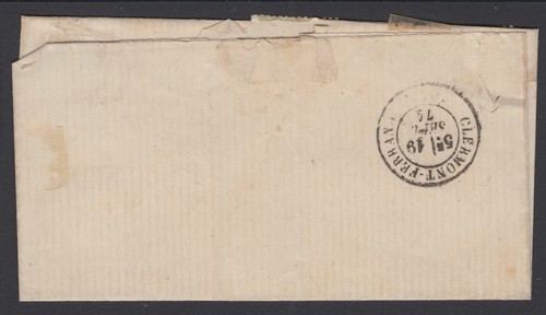 FRANCE, 18 Sept 1871 - LETTRE DE SAINT ANTHÈME A CLERMONT FERRAND - SCARCE - Picture 3 of 3