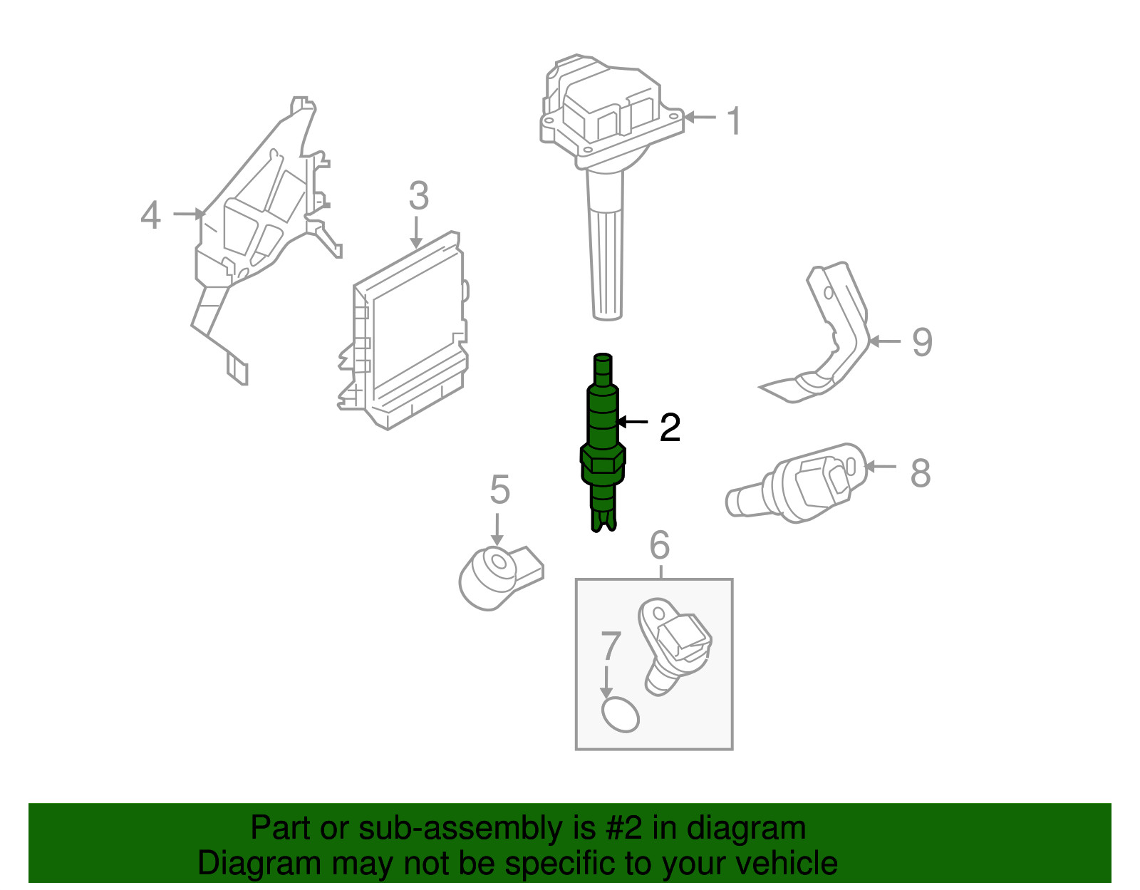 Genuine Nissan Spark Plug 22401-JK01D