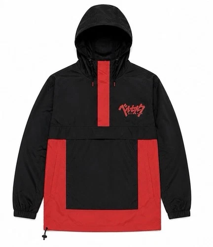 Atsuko Berserk Windbreaker Jacket Mens Large Black Red Guts Graphic Crunchyroll - product listing photo
