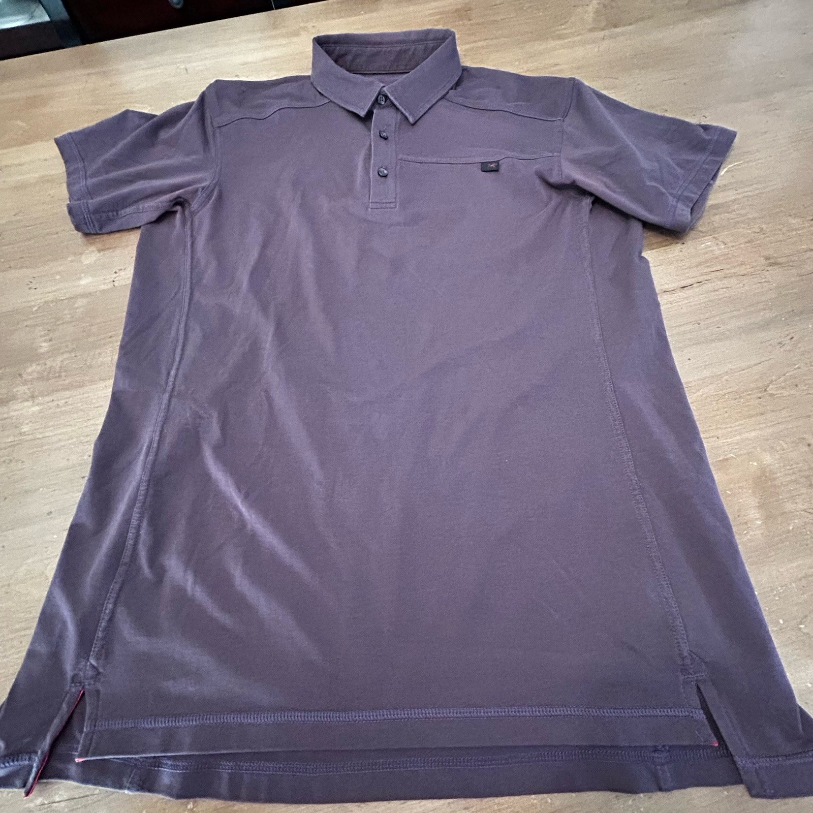 Arc'teryx Captive Polo Shirt Uomo L Marrone Performance Outdoor Active *SPOT*