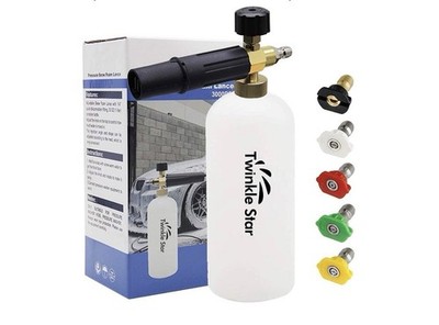 Twinkle Star Foam Cannon Kit for Pressure Washer, 1/4'' Fitting, 5 Nozzles