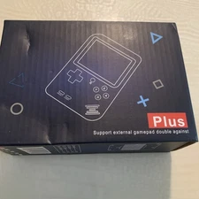 Game Box Plus- Hand Held Game System, Rechargeable Battery, white, Brand New