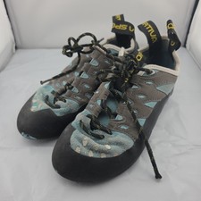 La Sportiva Tarantulace Womens 6 38 Blue Grey Suede Rock Climbing Shoes Outdoors