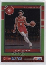 2024-25 Panini NBA Hoops Premium Lime Green Prizm 108/149 Kobe Bufkin #87 0a6