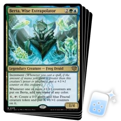 BERTA, WISE EXTRAPOLATOR X4 Secrets Of Strixhaven SOS Magic MTG MINT CARD