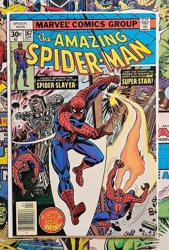 Amazing Spider-Man #167 VF-NM White Pages 1st app  Willowisp Key Comic Book