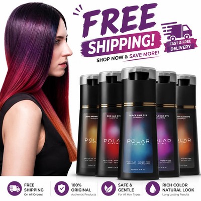 Polar-Hair Dye Shampoo Polar Hair Care, Hair Care Shampoo 200ML/6.7 OZ 4 Colors