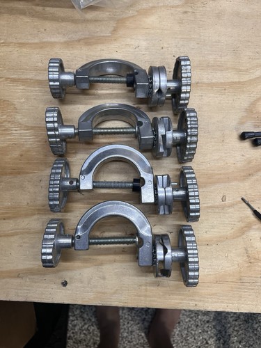 Set Of 4 Reflectasol Photography Umbrella Brackets C Clamps Vintage