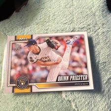 Topps 2026 Series 1 Quinn Priester #186 Milwaukee Brewers MLB Baseball Card
