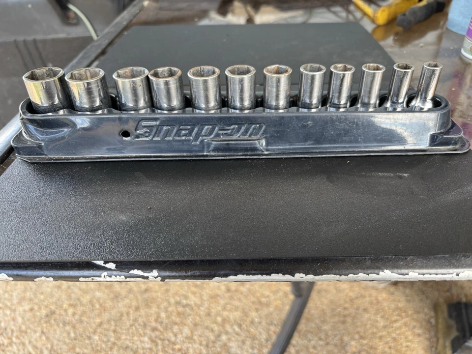 Snap On 12pc 3/8" Drive Metric Semi-Deep 6pt Impact Socket Set 212IMFMSYA 232269 - Image 3 of 4