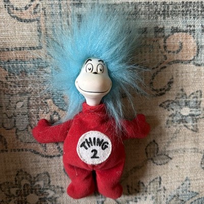 Vintage Universal Thing 2 Fuzzy Small Plush Toy Bean Bag 6'' Doll 1998
