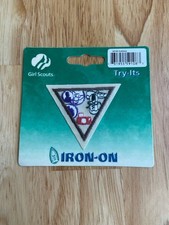 Retired Brownie Girl Scouts Try-Its Iron On Badge Patch Hobbies 59108