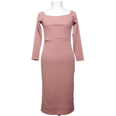 Lost Ink, Kleid, Größe: 36, Pink, Einfarbig, Rippenstrick, Damen #kZL