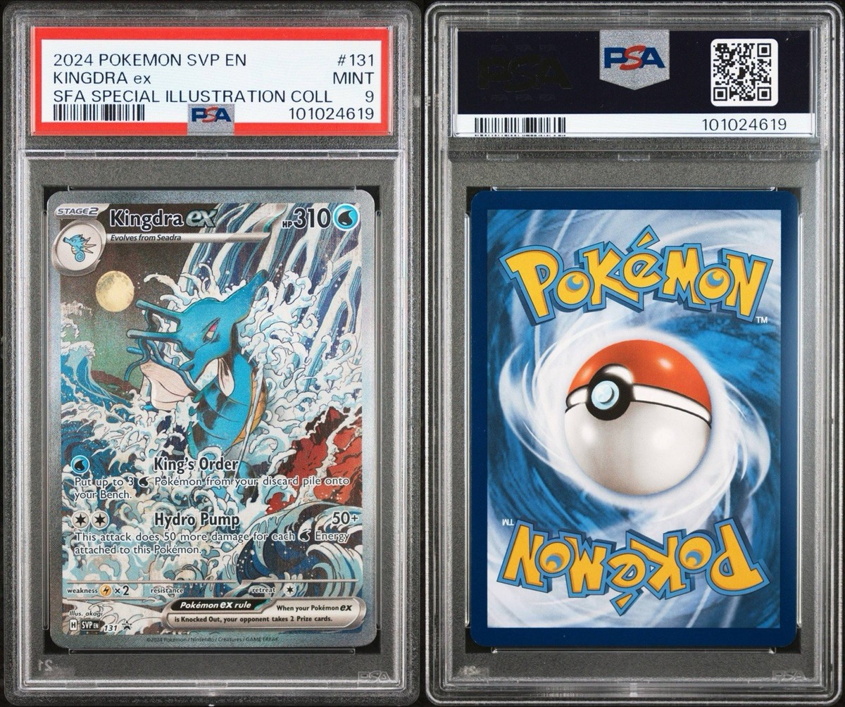 2024 POKEMON SVP EN-SV BLACK STAR PROMO #131 KINGDRA EX PSA 9 | eBay