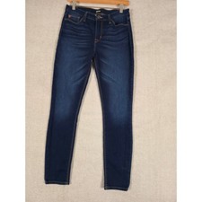 Hudson Natalie Super Skinny Mid Rise Crop Jeans Dark Wash Size 28