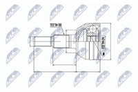 NTY Gelenksatz, Antriebswelle NPZ-CH-020 FüR Cadillac