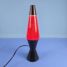 Lava Lamp 16.5" Red Glitter 2003
