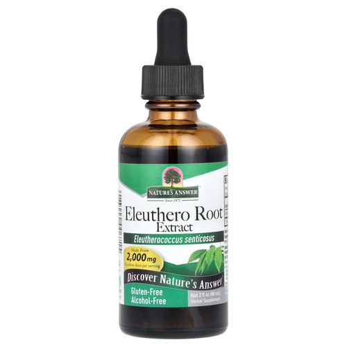 Nature s Answer Eleuthero Alcohol-Free 2000 mg 2 fl oz 60 ml Alcohol-Free,