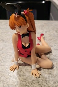 Neon Genesis Evangelion Asuka Langley Soryu Red Bunny Figure SEGA Anime Manga