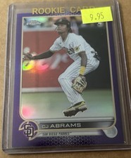 2022 Topps Update Series - National Future Star* C.J. Abrams #US34 Purple! RC