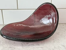 Vintage 1950's Blenko #537 Freeform Dish Amethyst, Winslow Anderson Design