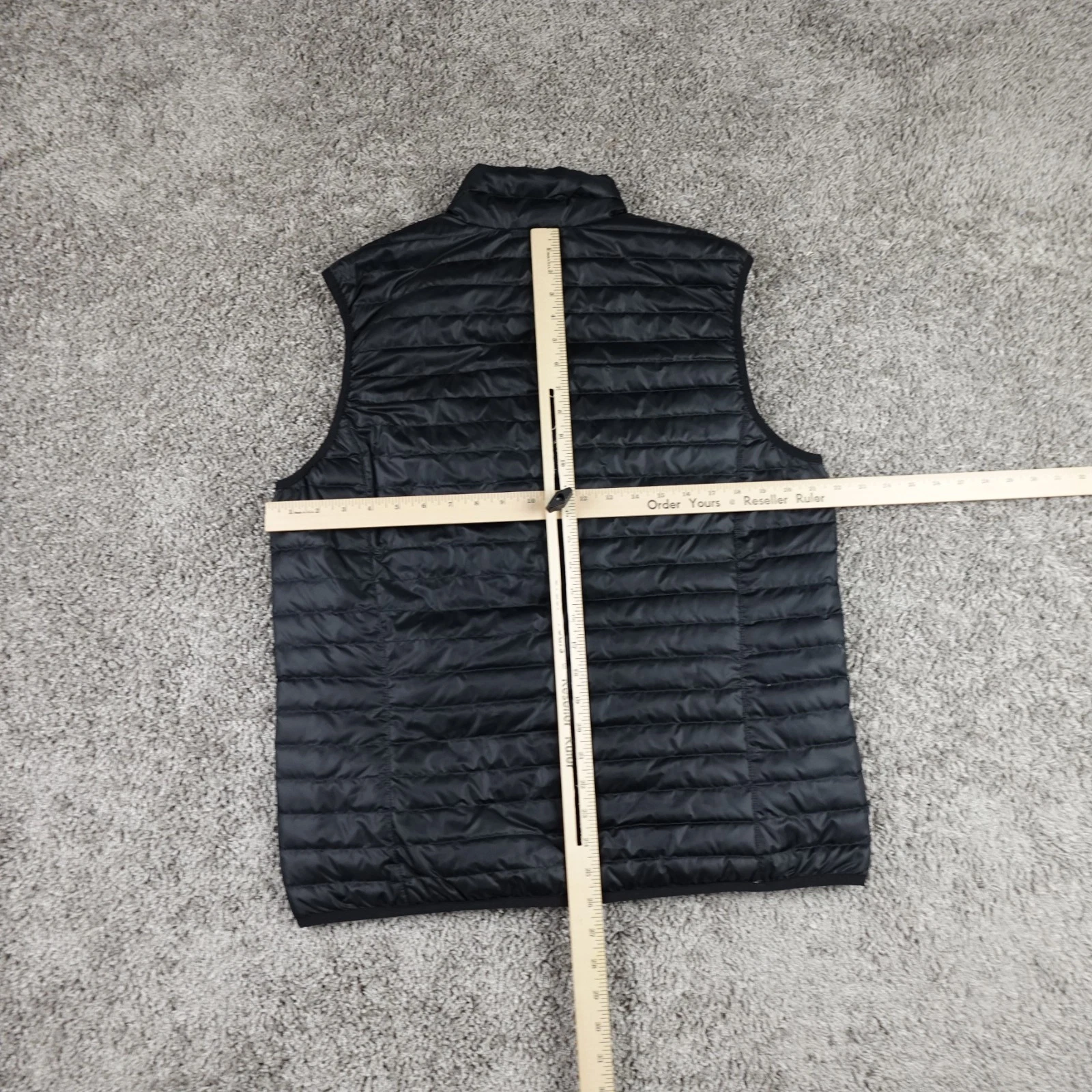 Eddie Bauer Cirruslite Down Vest 650 Mens Medium Black Zip Up Lightweight Puffer image 7