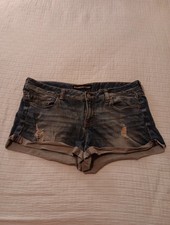Express Jeans Stretch Denim Shorts Womens Siz...