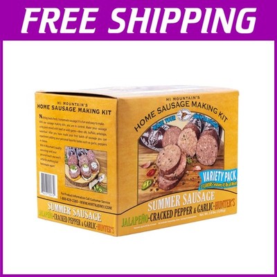 45 lbs Summer Sausage Kit | Jalapeno, Hunter's Blend & Cracked Pepper Flavors