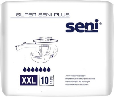 SUPER SENI Plus Gr.5 XXL Inkontinenzhose f.Erw., 10 St