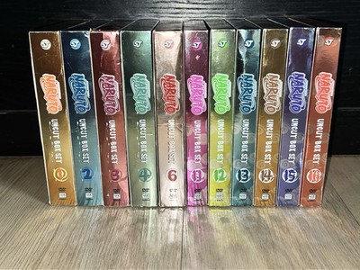 Shonen Jump Naruto Uncut Box Sets Vol. 1-4, 6 11-16 (DVD, 3-Disc Sets) 12 Boxes