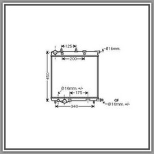Radiateur Citroen C2