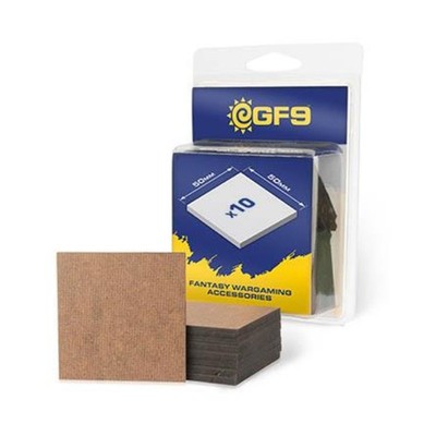 Gale Force Nine Square Bases - 50mm Supplies New